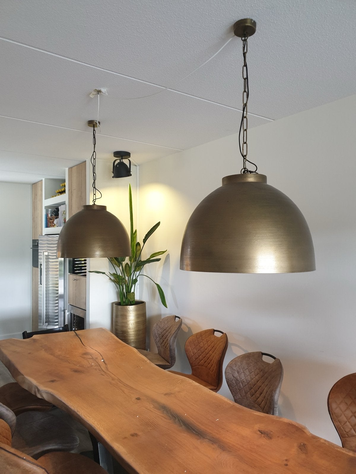 Grote hanglampen Light & Living - Ø 63 cm, Huis en Inrichting, Lampen | Hanglampen, Ophalen, Zo goed als nieuw, Metaal, 75 cm of meer