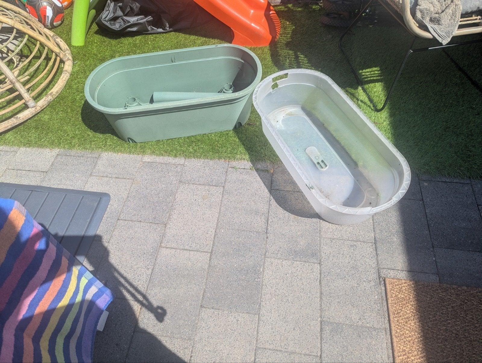 Moestuinbak voor in de tuin, Ophalen