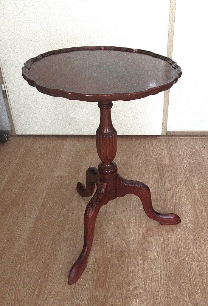 Vintage Pie crust stijl mahoniehouten tafeltje., Ophalen