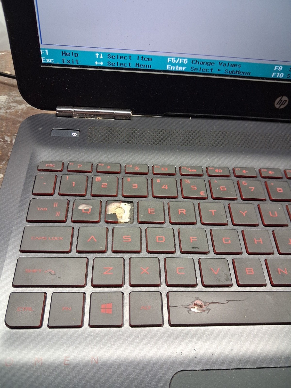 Foto 4 van Onderdelen: HP Omen Gaming Laptop - i7-7700HQ
