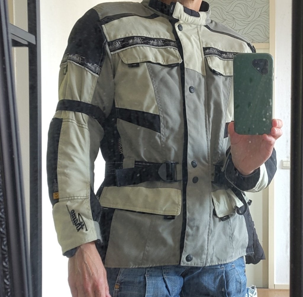motorjas Polo Pharao maat M zwart met beige, Motoren, Jas | textiel, Polo, Ophalen of Verzenden, Dames