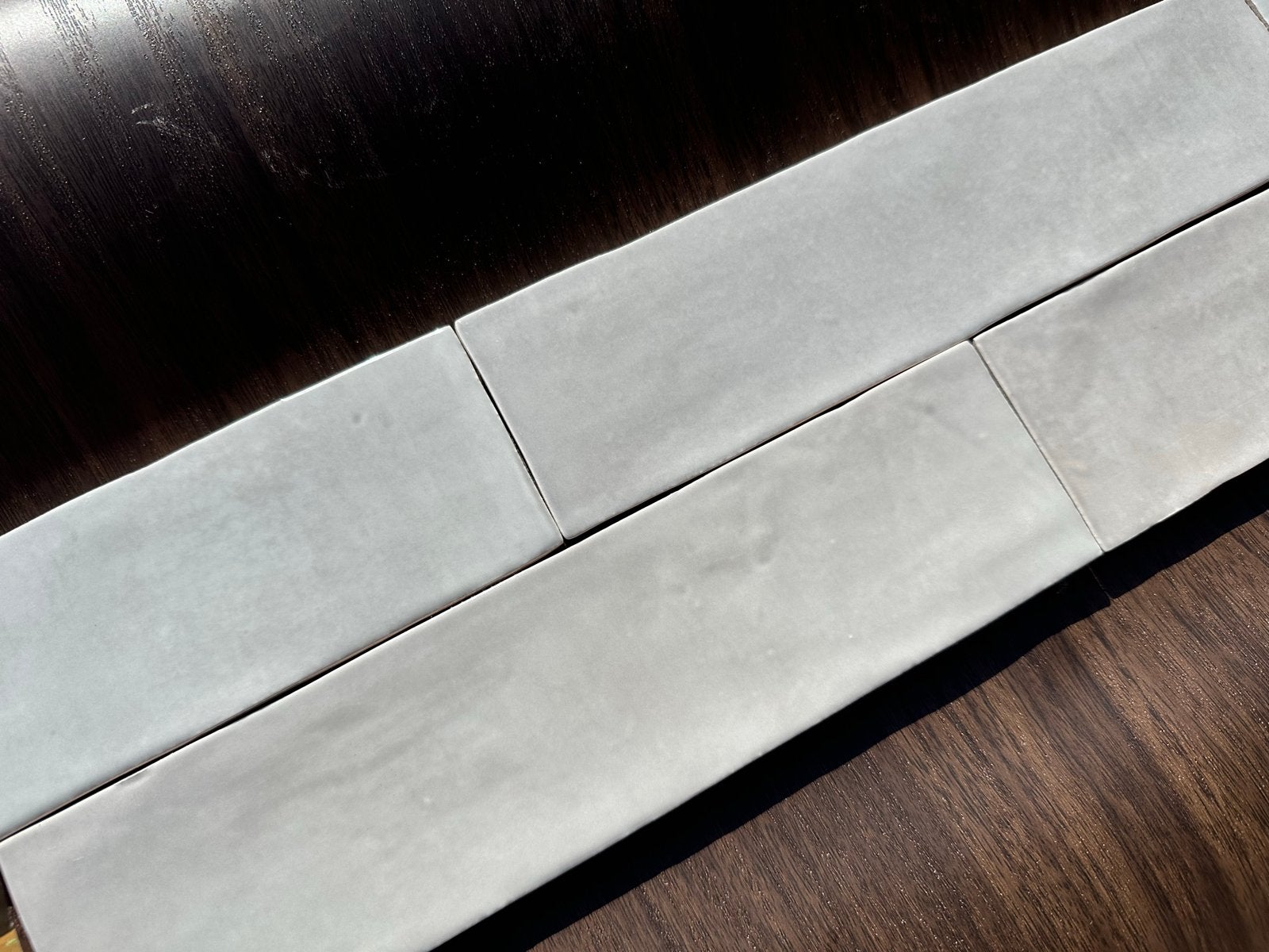 Nieuwe Revoir Paris Gris Glossy tegels 6,25x25 cm (38 st.), Ophalen, Nieuw, Minder dan 20 cm, 20 tot 40 cm