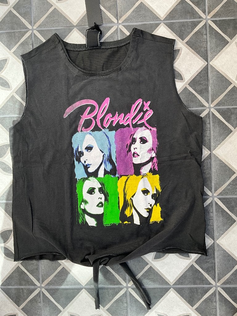 Blondie amplified collection   - neon quadrant top charcoal, Blondie amplified collection   - neon quadrant top charcoal, Nieuw
