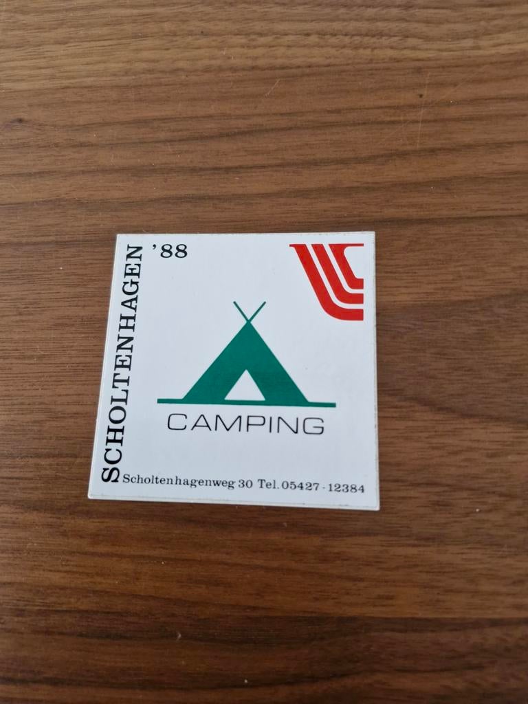 7056 Sticker Scholtenhagen'88 Camping, Ophalen of Verzenden, Zo goed als nieuw