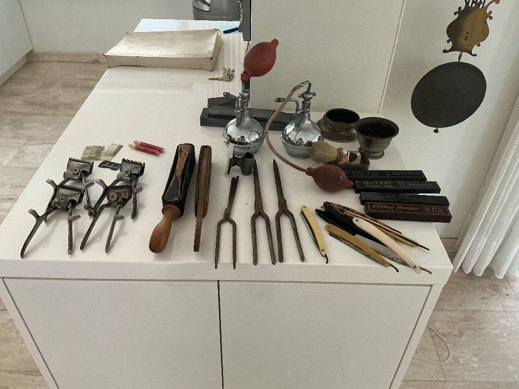 Oude kappers accessoires, Antiek en Kunst, Ophalen