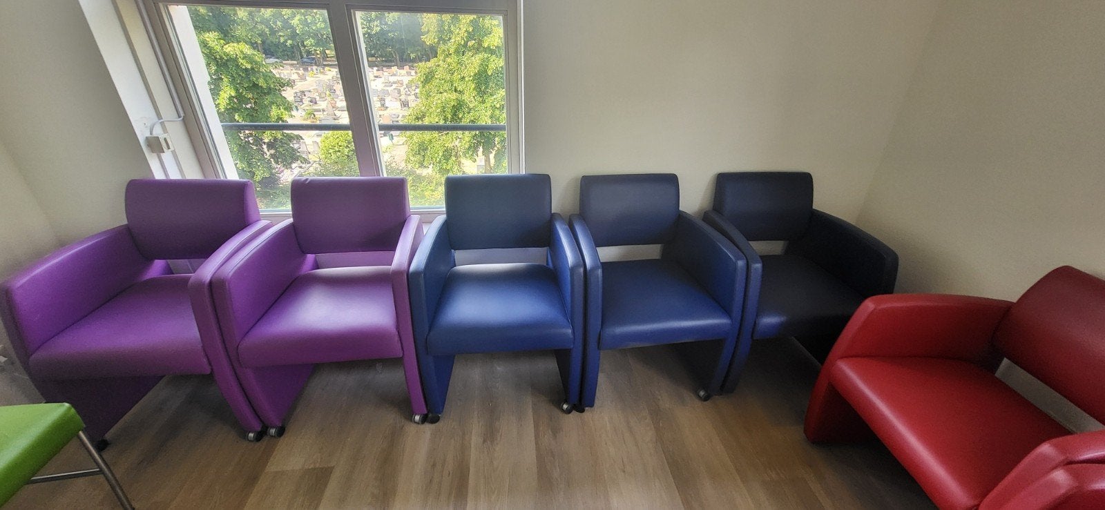 Gratis eetkamerstoelen - keukenstoelen, Ophalen, Gebruikt, Leer