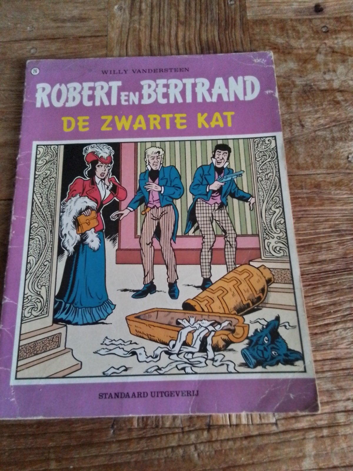 Robert en Bertrand - De Zwarte Kat (Willy Vandersteen), Boeken, Stripboeken, Eén stripboek, Ophalen of Verzenden, Gelezen, Willy Vandersteen