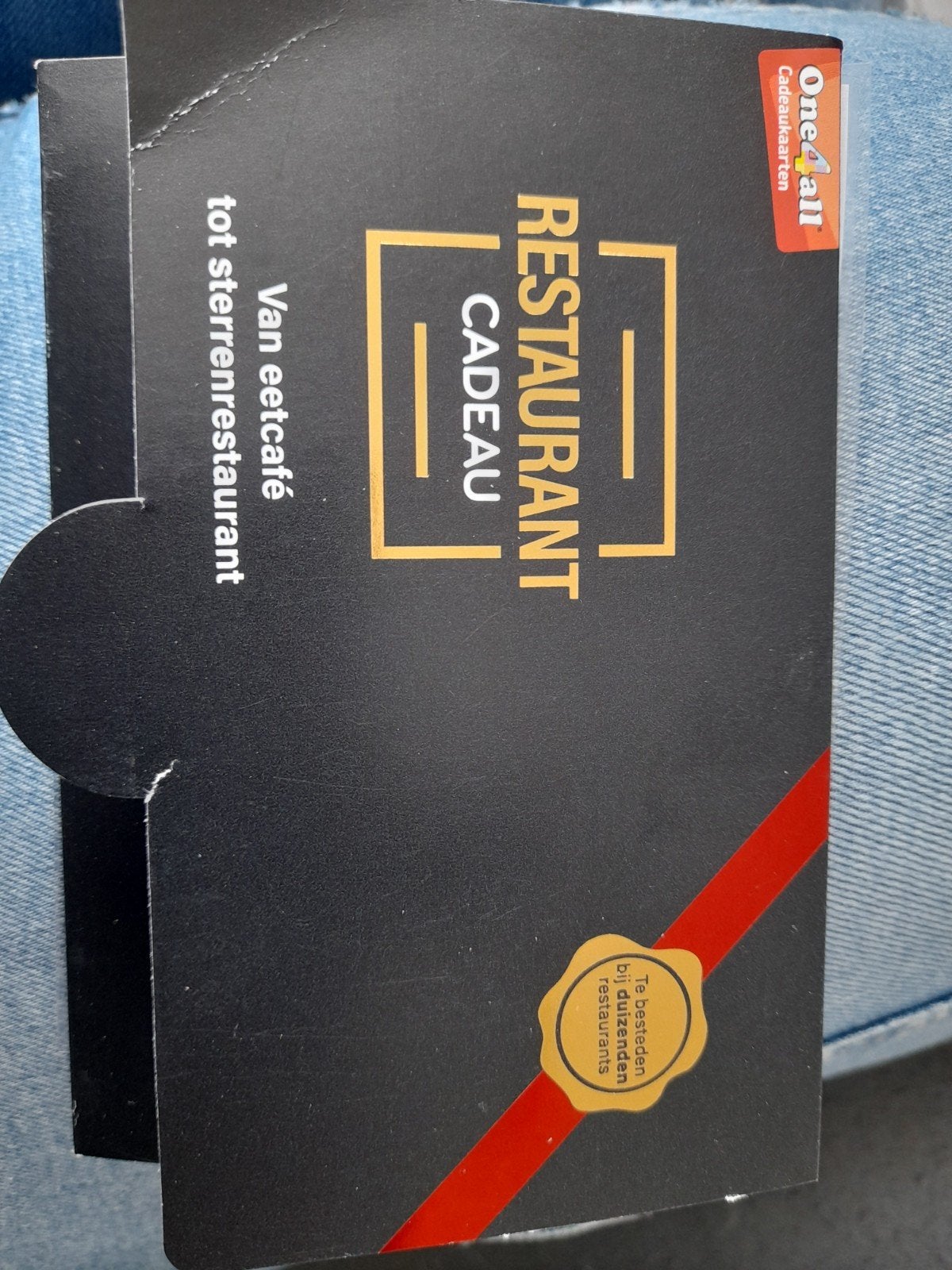 Restaurant cadeaubon, Twee personen, Cadeaubon