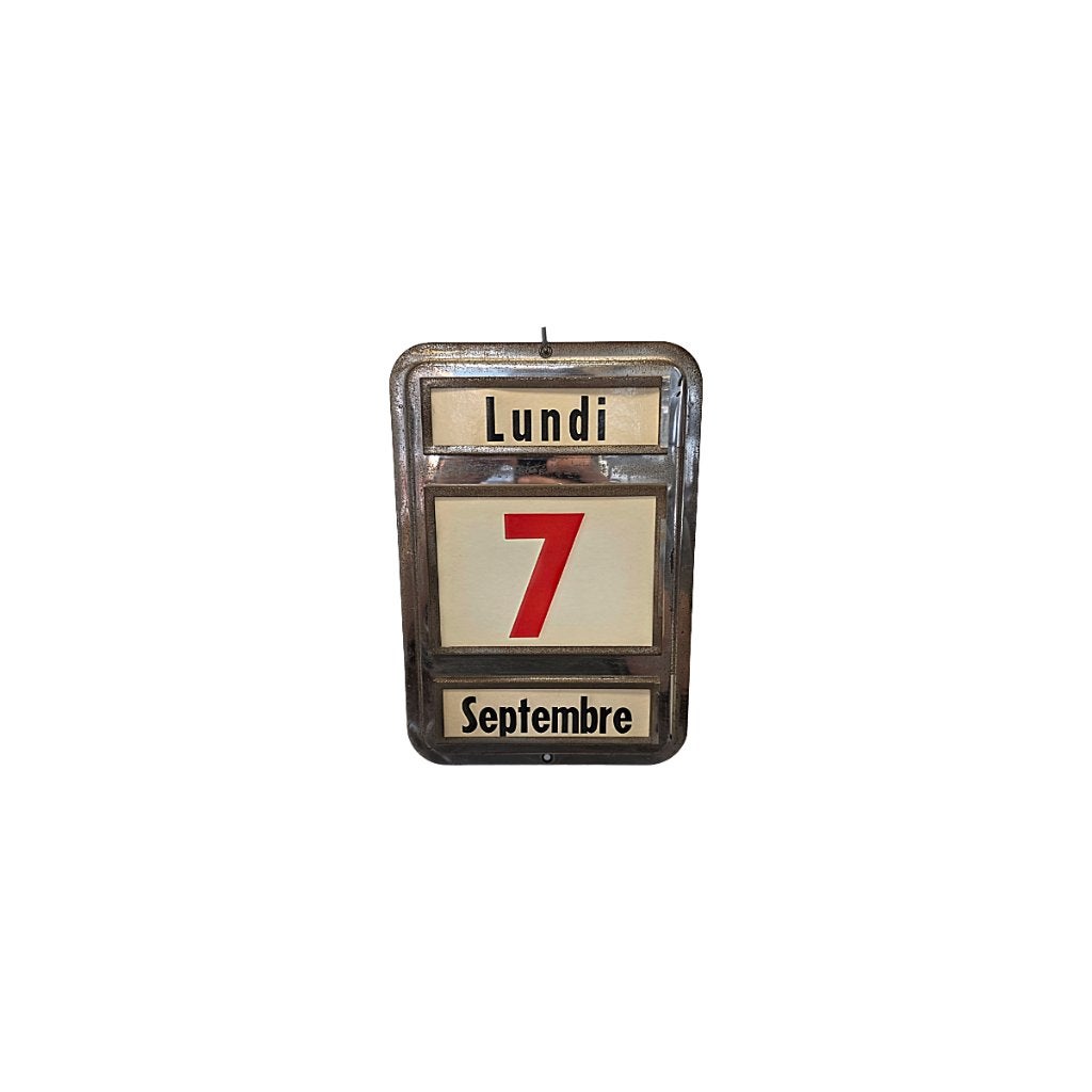 Vintage eeuwig durende Franse wandkalender, jaren 60, Ophalen of Verzenden