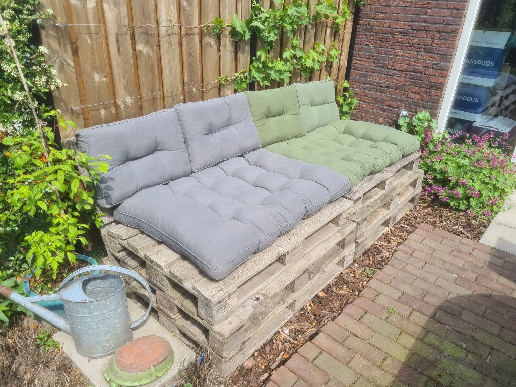 2 sets palletkussens, Tuin en Terras, Tuinmeubel-accessoires, Ophalen, Gebruikt