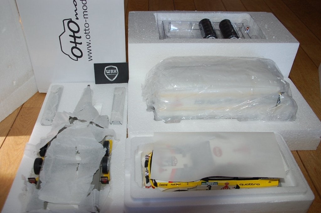 Audi Quattro HB Rally Portugal Set 1:18 Ottomobile OT276 WRH, Hobby en Vrije tijd, Modelauto's | 1:18, Verzenden, Zo goed als nieuw
