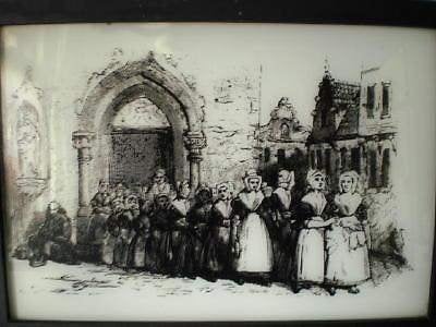GLAS ETS * VOORSTELLING Het Weeshuis *, Dagelijks leven, 22 cm, Ingelijst, Verzenden