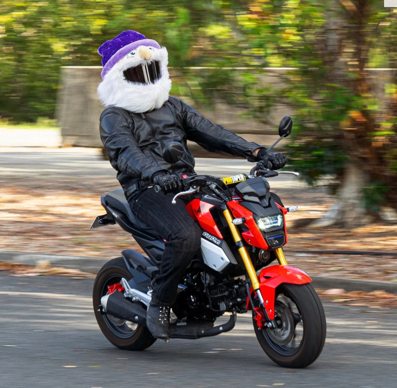 Motorhelm cover tovenaar - Slechts 1x gebruikt!, Motoren, Kleding | Motorhelmen, Heren, XL, Overige typen, Tweedehands