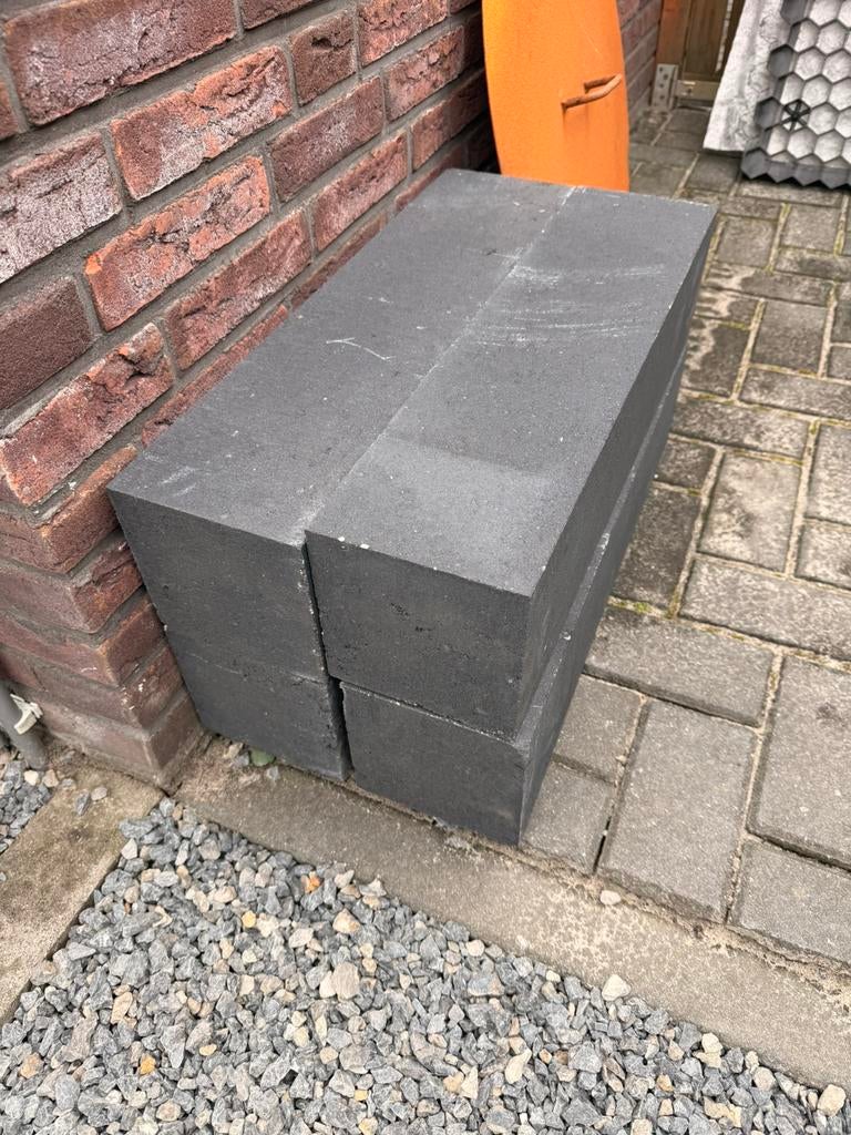 4 betonblokken t.e.a.b., Ophalen, Blok, Nieuw, Minder dan 25 cm