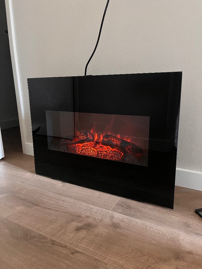 Elektrische sfeerhaard met optionele verwarming – 1800W, Ophalen, Zo goed als nieuw, Hangende haard, Elektrische haard
