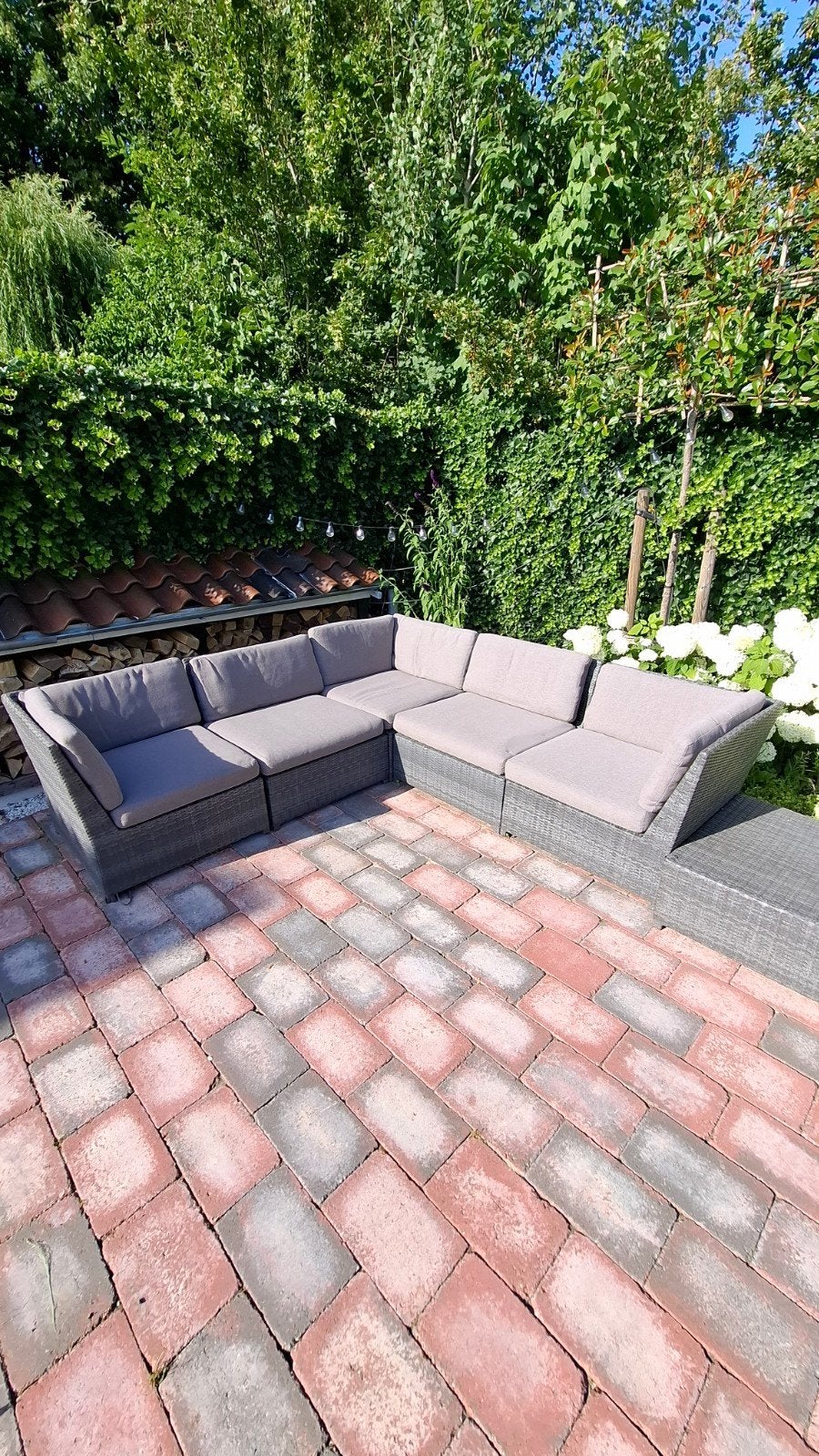 Lounge set met kussens - Pure Live Collection, Ophalen, Gebruikt, Hocker, Loungeset