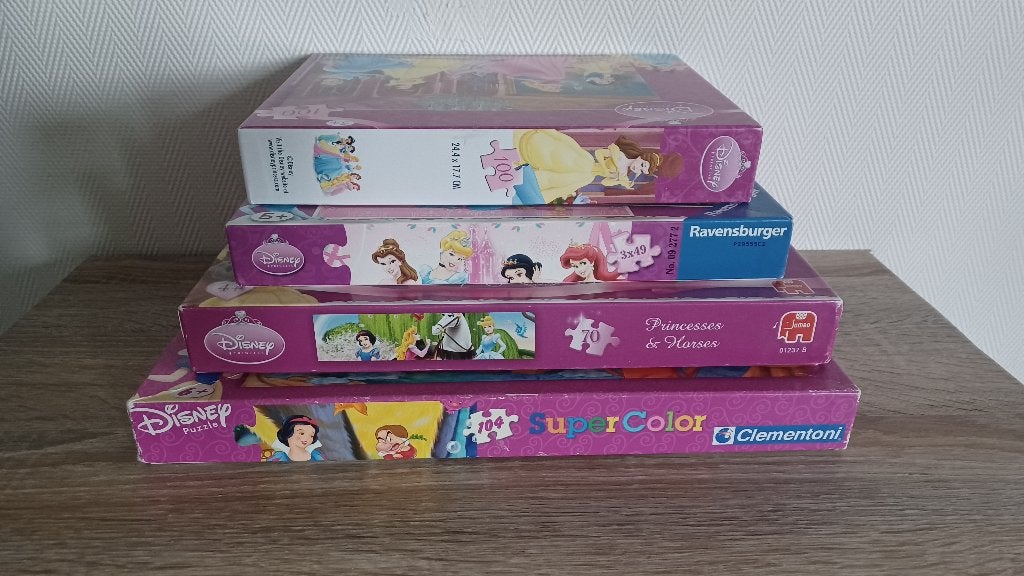 LEUKE PRINSESSEN PUZZELS, Kinderen en Baby's, Ophalen of Verzenden, 10 tot 50 stukjes, Zo goed als nieuw, 4 tot 6 jaar