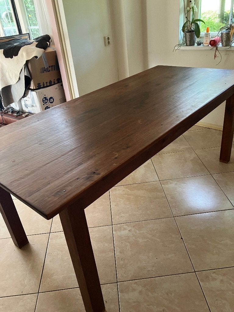 kersenhouten eettafel, Huis en Inrichting, Tafels | Eettafels, Ophalen, Gebruikt, 200 cm of meer, 50 tot 100 cm