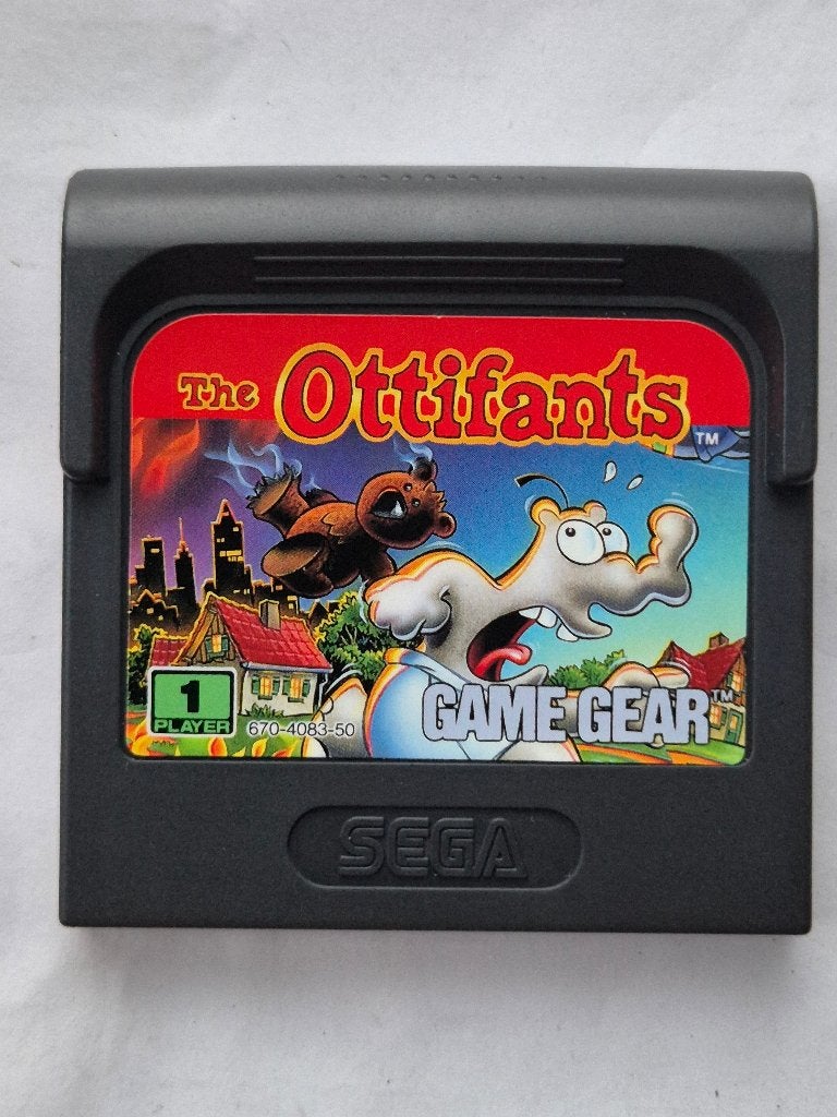 the OTTIFANTS, Gebruikt, Game Gear, 1 speler, Racen en Vliegen
