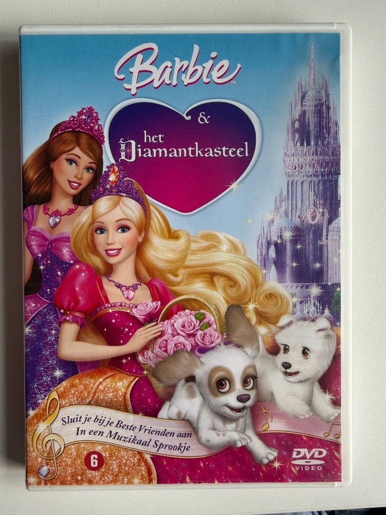 Barbie en het Diamantkasteel (2008) DVD | Actie 5=4, Cd's en Dvd's, Dvd's | Kinderen en Jeugd, Alle leeftijden, Ophalen of Verzenden