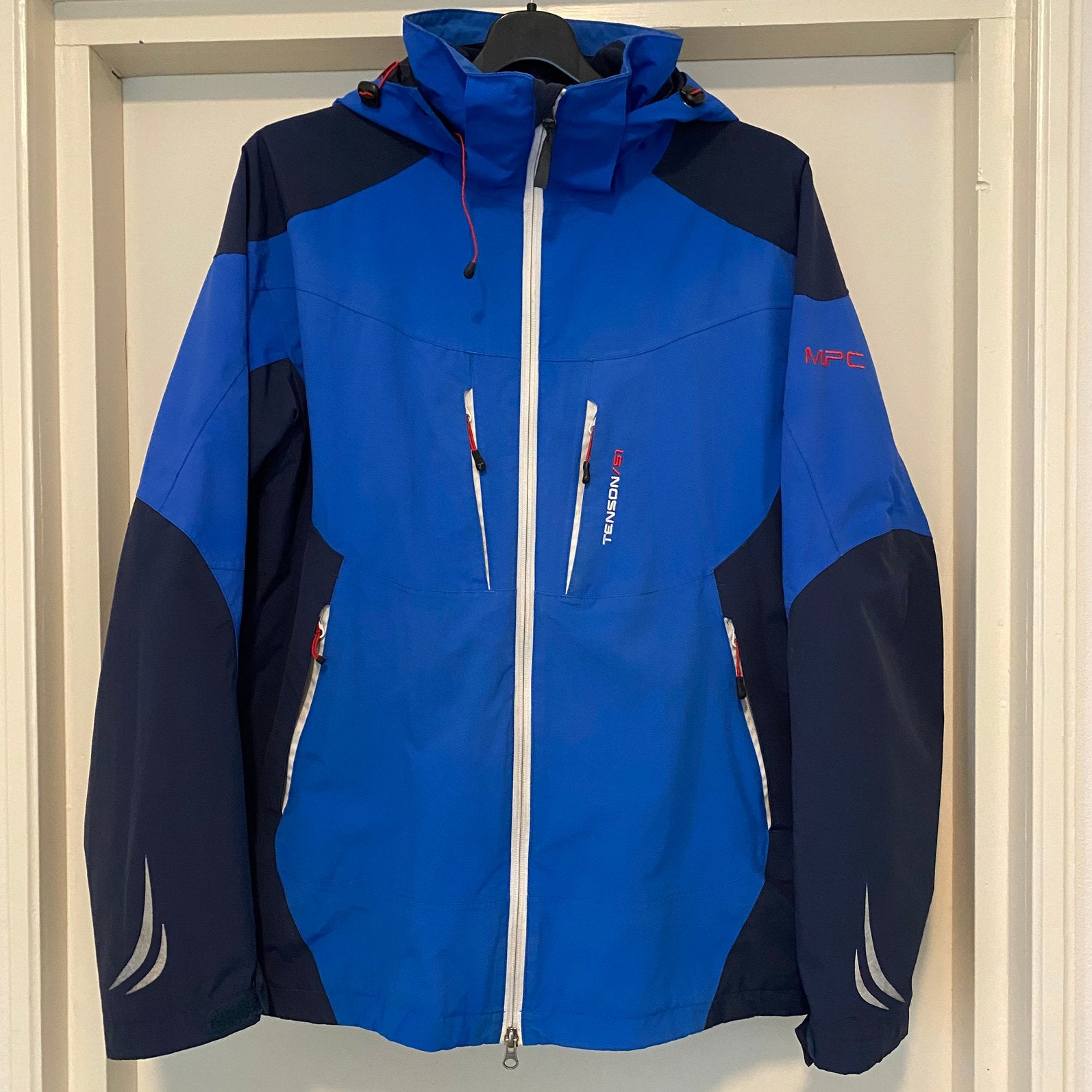 TENSON BLAUWE JAS XL/42-44, Ophalen of Verzenden, Gedragen, Maat 52/54 (L), Blauw