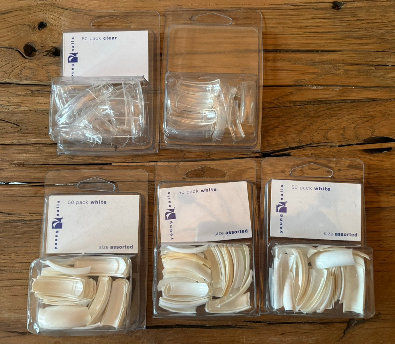 Young Nails tips, Sieraden, Tassen en Uiterlijk, Ophalen of Verzenden, Nieuw, Wit, Handen en Nagels