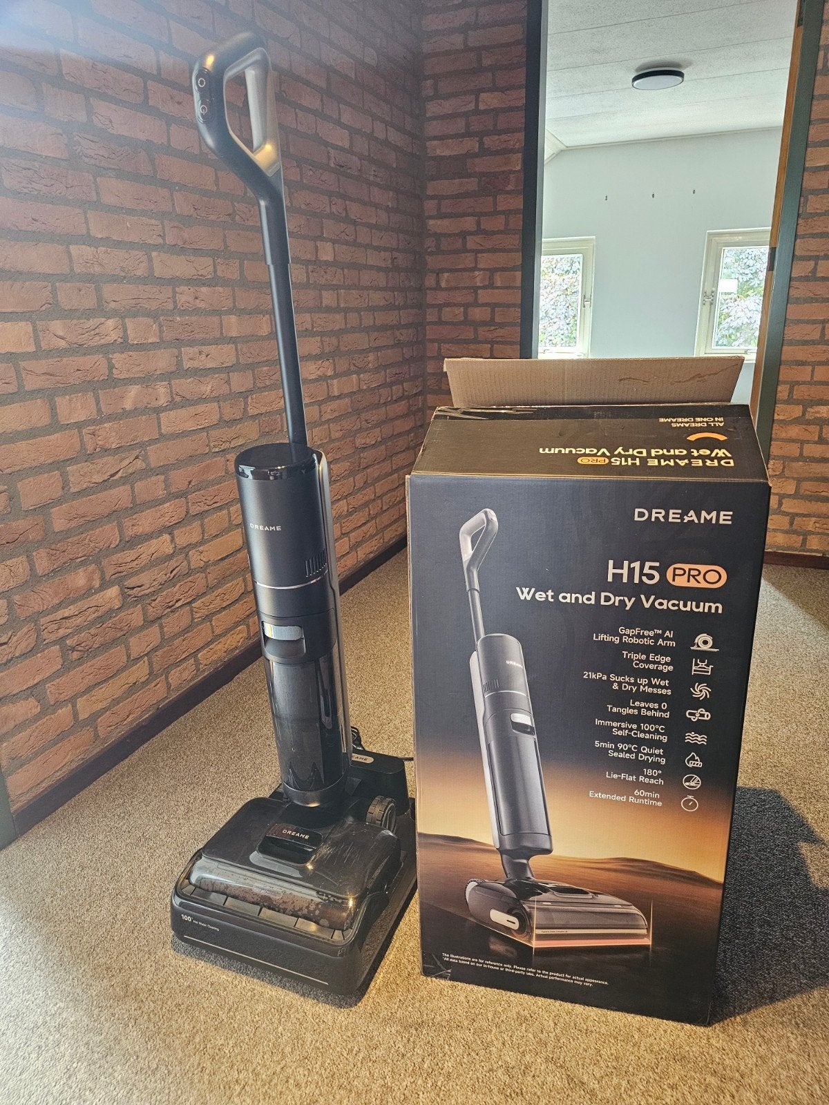 Dreame H15 Pro Dweil- en Stofzuiger - Zo goed als nieuw, Combi-reiniger, Dreame, ., Ophalen of Verzenden