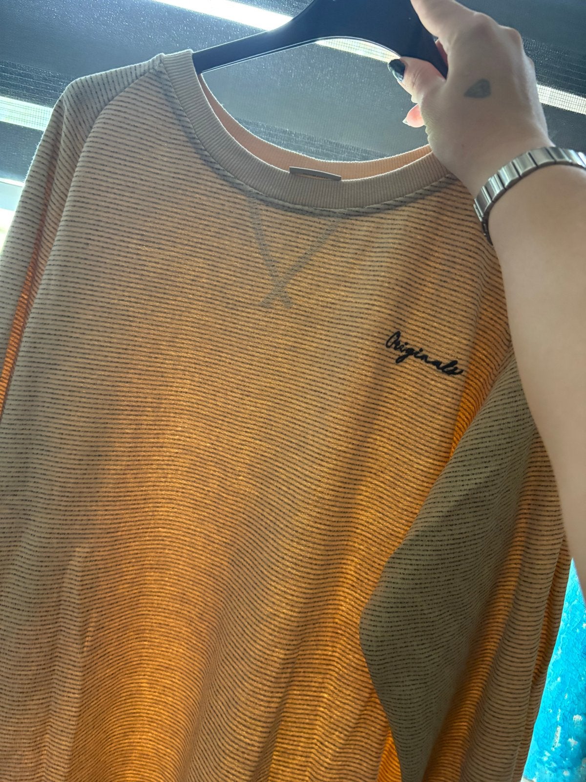 Gestreepte trui met lange mouwen - Jack&jones Originals, Maat 38/40 (M), Beige, Ophalen of Verzenden, Zo goed als nieuw