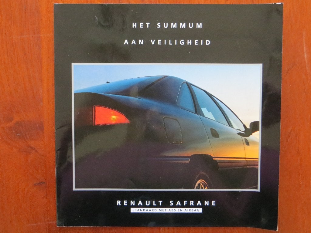 Renault Safrane Het summum aan veiligheid (1994), Ophalen of Verzenden, Nieuw, Renault