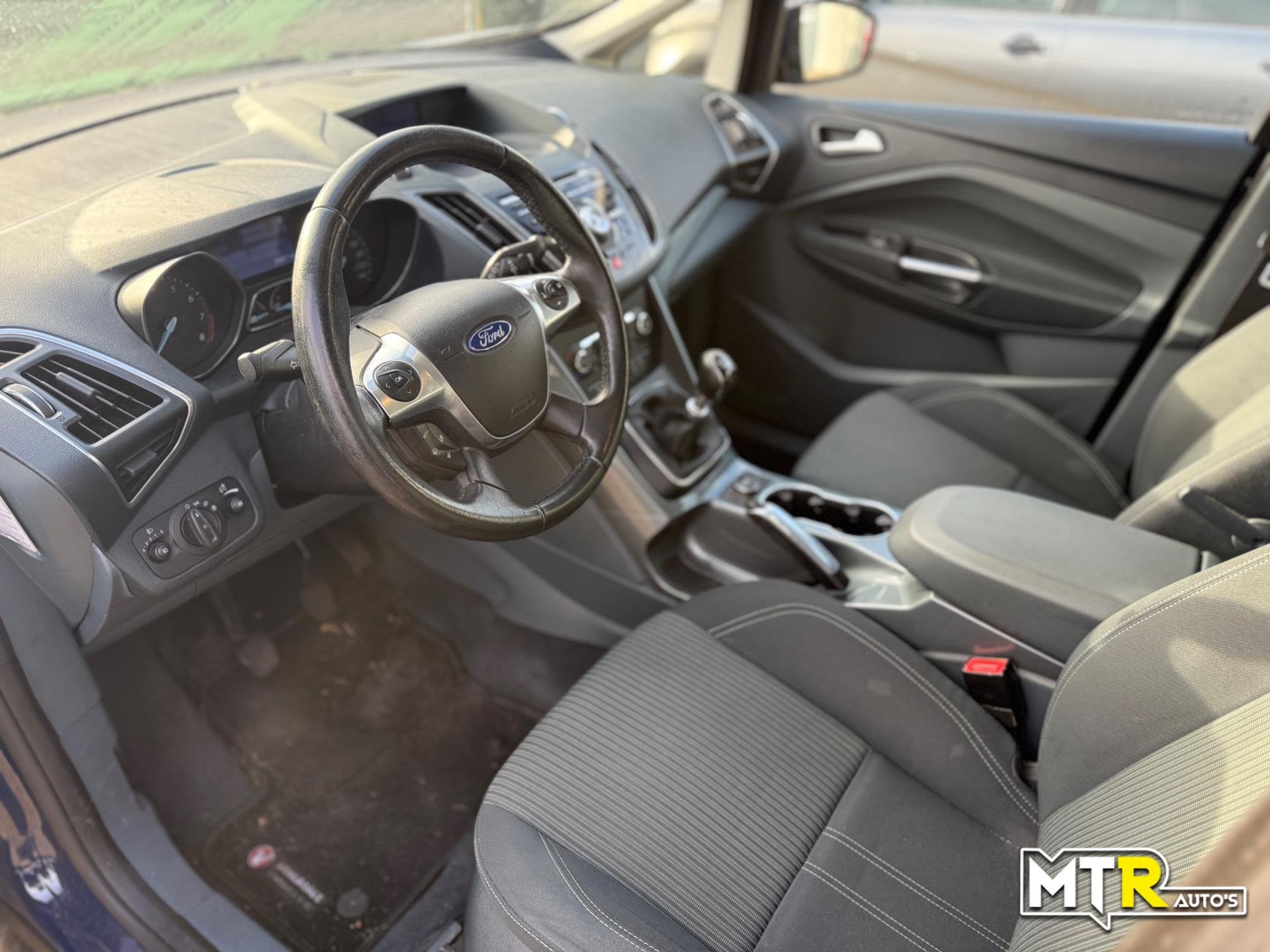 Ford Grand C-Max 1.0 Titanium 7p. LET OP!, Auto's, Voorwielaandrijving, Gebruikt, Zwart, Blauw