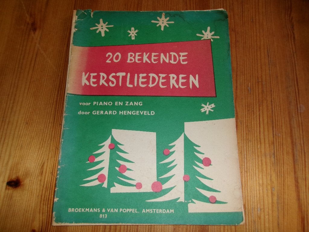Gerard hengeveld - 20 bekende kerstliederen, Muziek en Instrumenten, Bladmuziek, Zang, Gebruikt, Ophalen of Verzenden, Religie en Gospel
