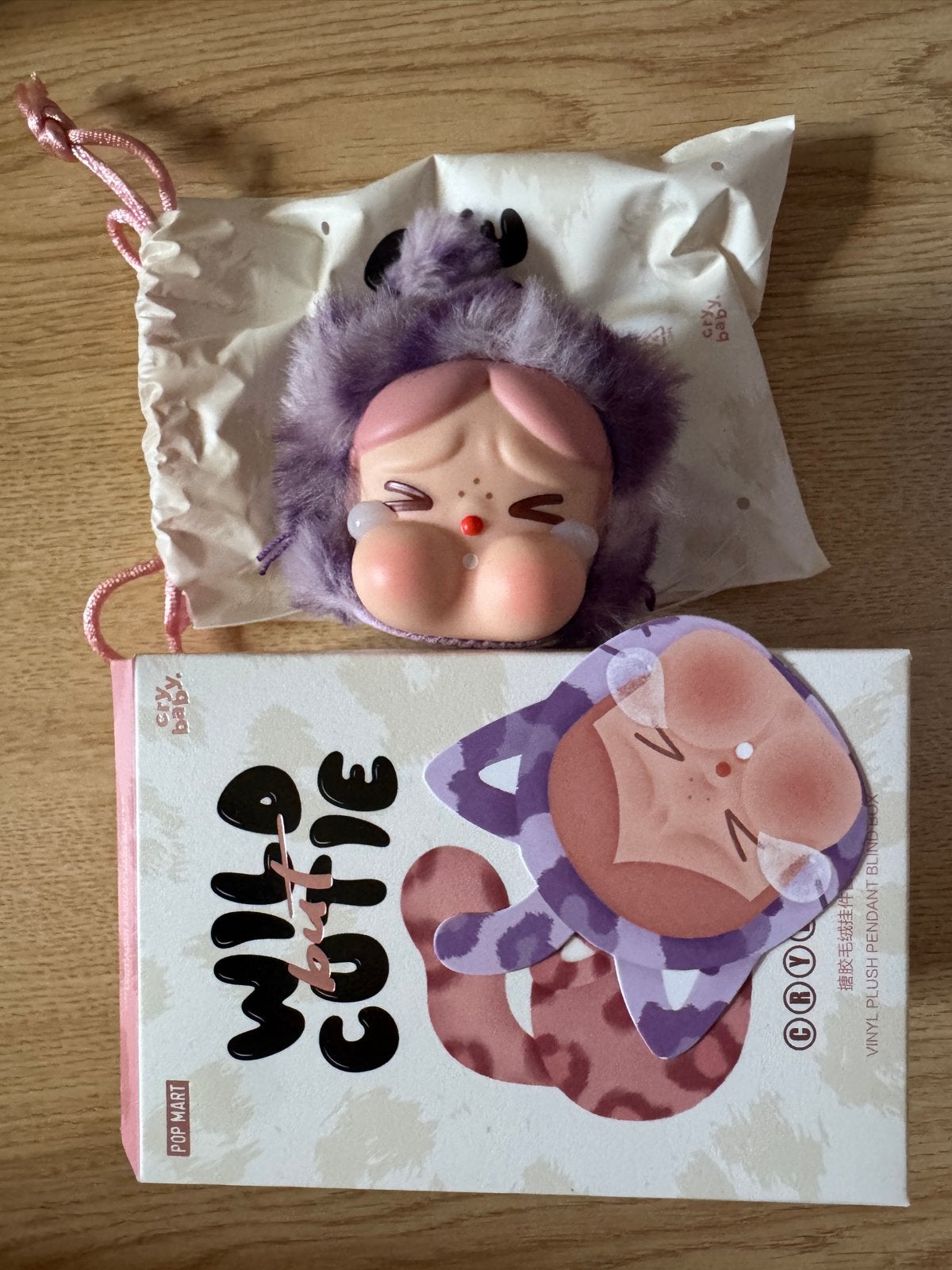 Crybaby Wild Cutie Blind Box Pluche Hanger, Paars, Met doos, Overige merken, Overige karakters