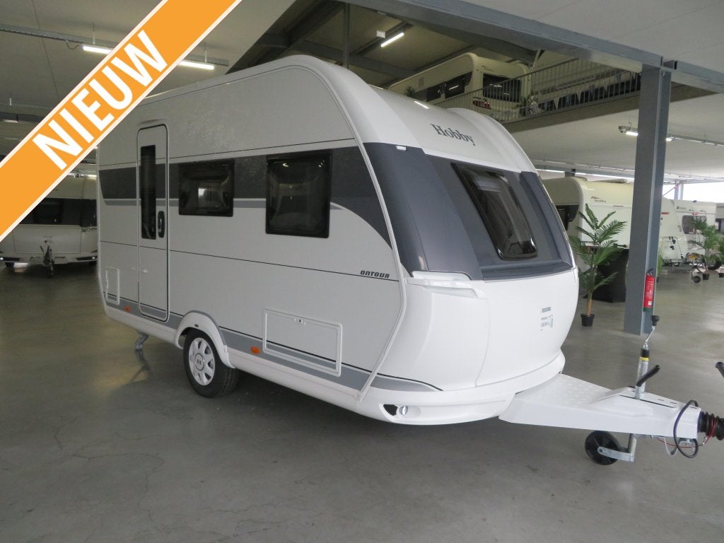 Hobby On Tour 390 SF +gratis Truma mover, Caravans en Kamperen, Hobby, Kleine zit, 750 - 1000 kg, Vast bed