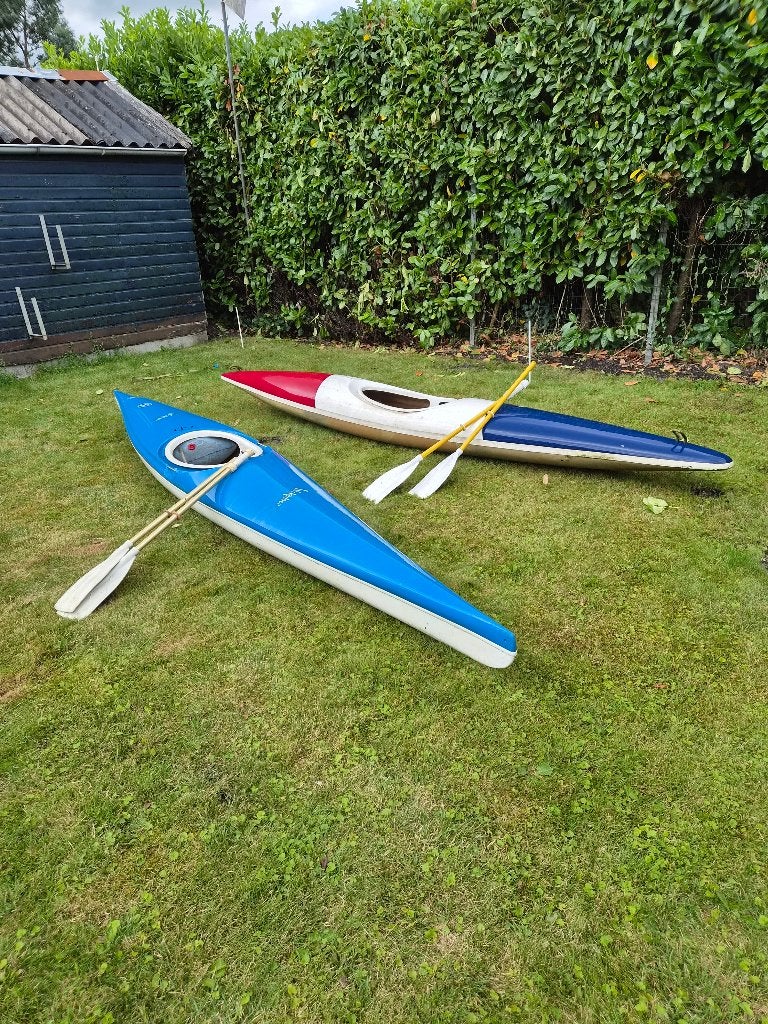 2x kano/kajak, Ophalen, Gebruikt, Eén persoon, Met peddels