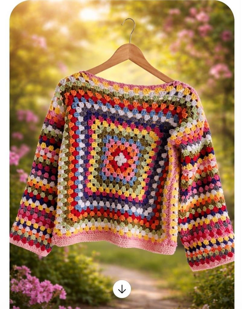 Gehaakte trui maat l/xl, Ophalen of Verzenden, Zo goed als nieuw, Haken