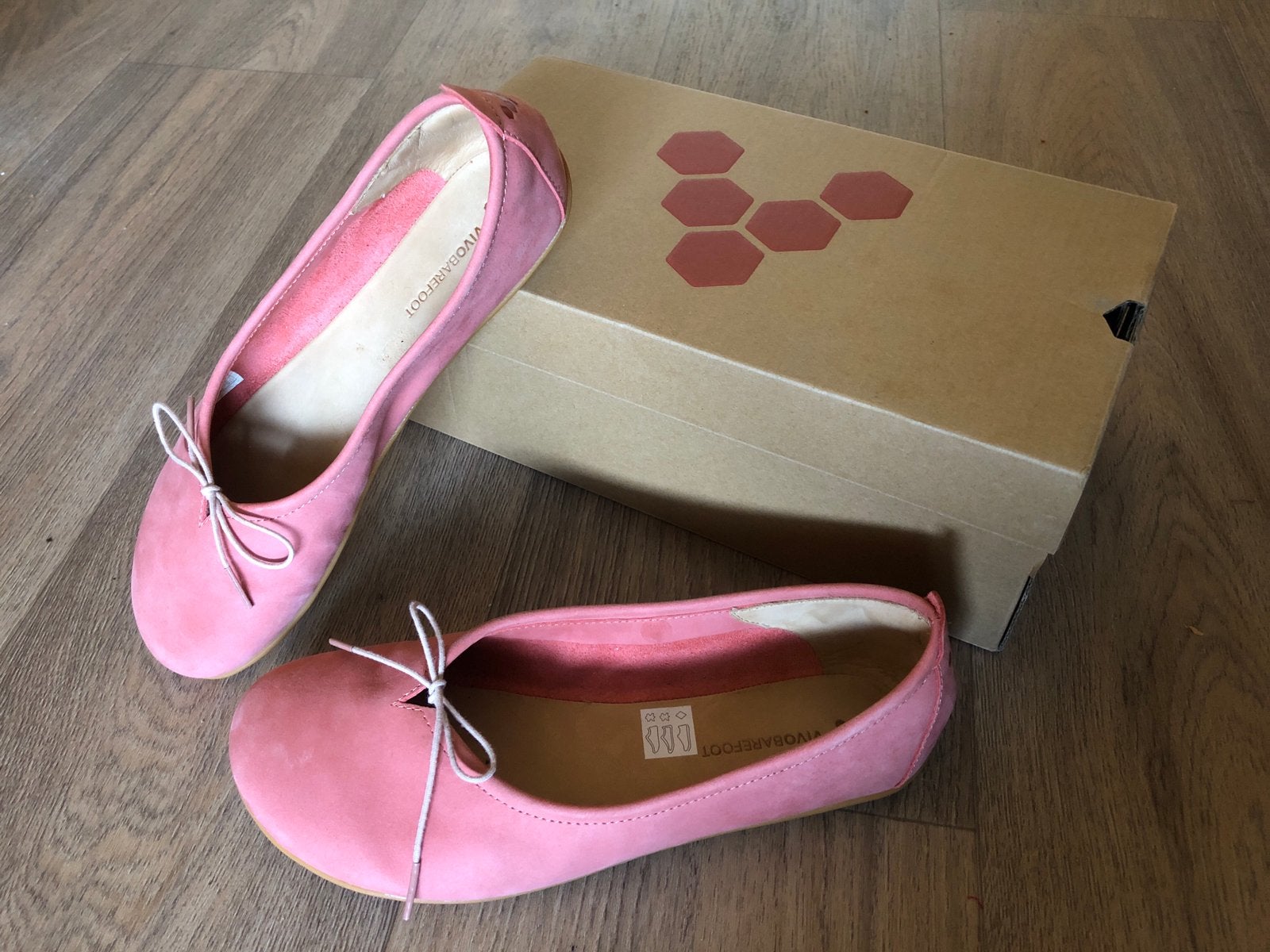 Vivobarefoot ballerina’s maat 39, Zo goed als nieuw, Roze, Sandalen of Muiltjes, Ophalen of Verzenden