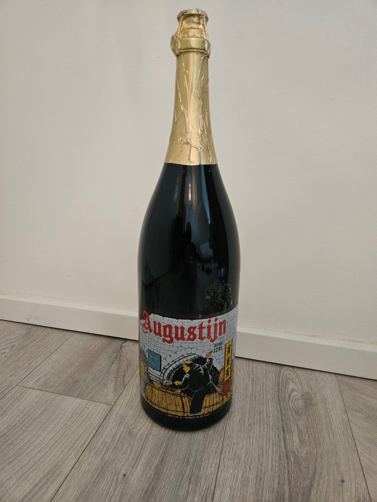 Grote fles Augustijn bier - 8% alcohol, Verzamelen, Ophalen, Nieuw
