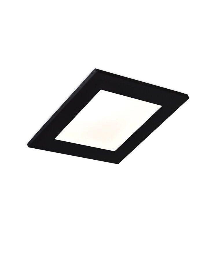 3 x LED glass Maretti Square IP44 spots zwart Piet Boon
