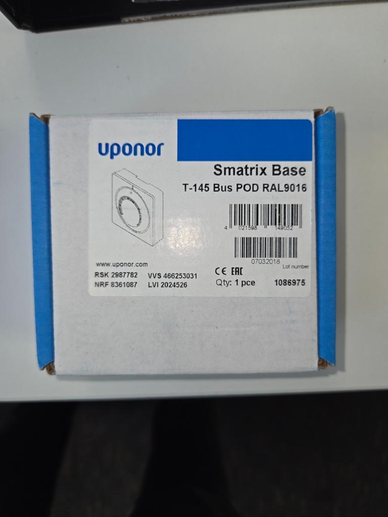 10xUponor Smatrix Base T-145 Bus POD Thermostaat, Ophalen of Verzenden, Nieuw