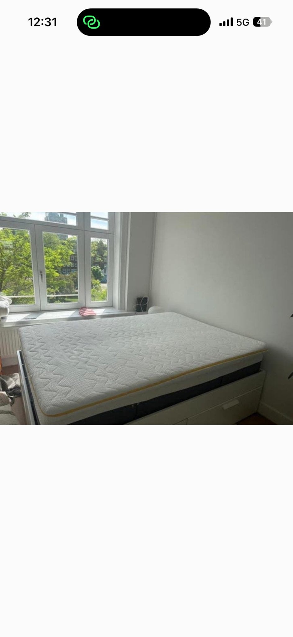 Emma Diamond Topmatras 140x200 cm - Zo goed als nieuw, Ophalen, Tweepersoons, 140 cm, Zo goed als nieuw