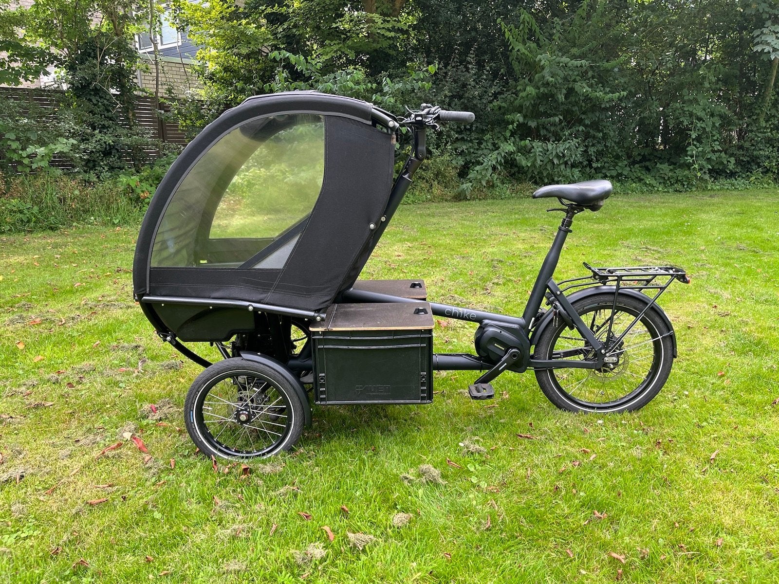 Chike e-kids bakfiets, Fietsen en Brommers, Gebruikt, Elektrisch, 2 kinderen, Schijfrem
