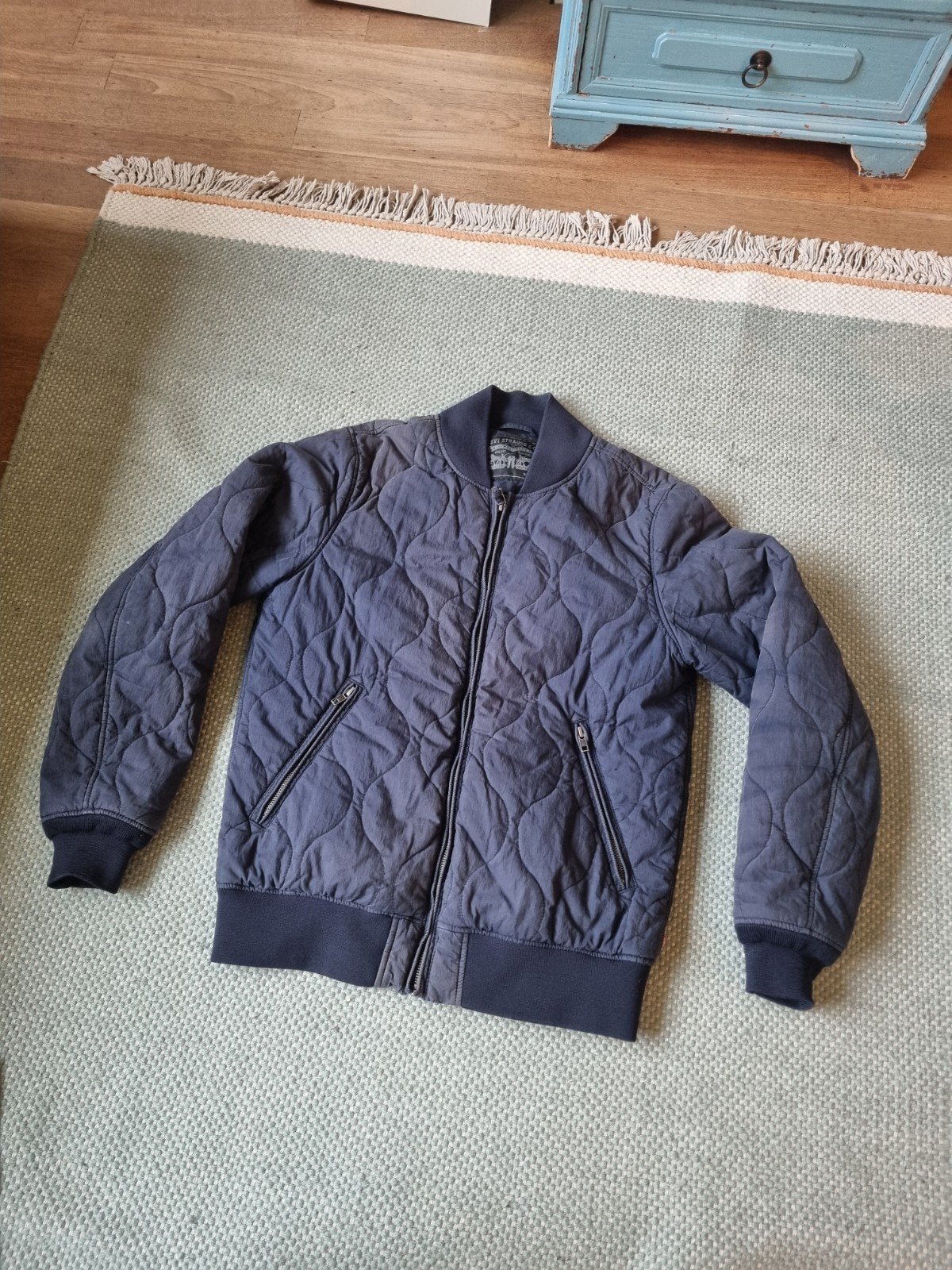 Levi's Vintage Gevoerd Jasje Blauw Heren small M, Kleding | Heren, Jassen | Zomer, Levi's, Ophalen of Verzenden, Gedragen, Maat 48/50 (M)