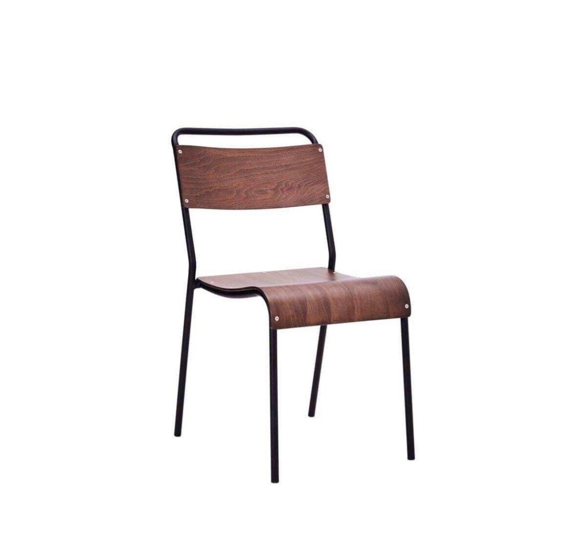 Housedokter schoolstoelen - 4x zwart, 2x bruin, Gebruikt, Overige kleuren, Ophalen of Verzenden, Vijf, Zes of meer stoelen