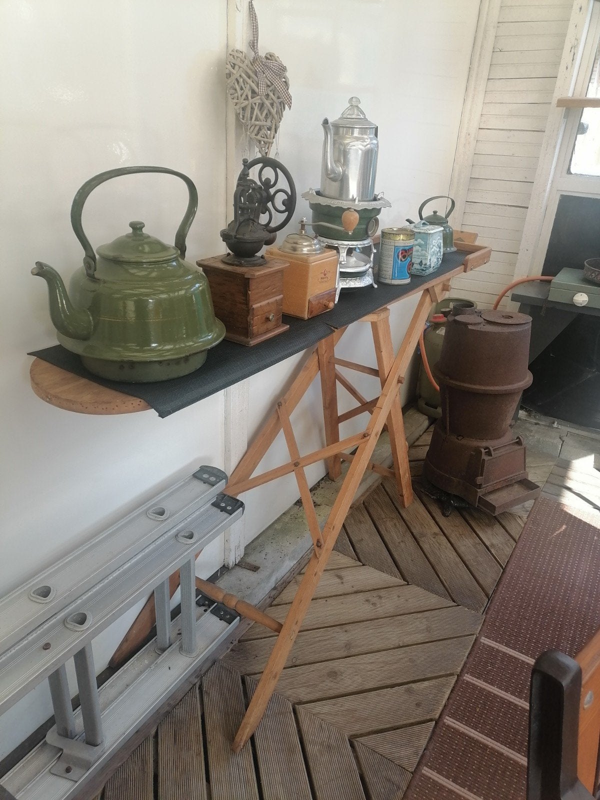 Oude vintage houten strijkplank - Decoratie of gebruik, Ophalen