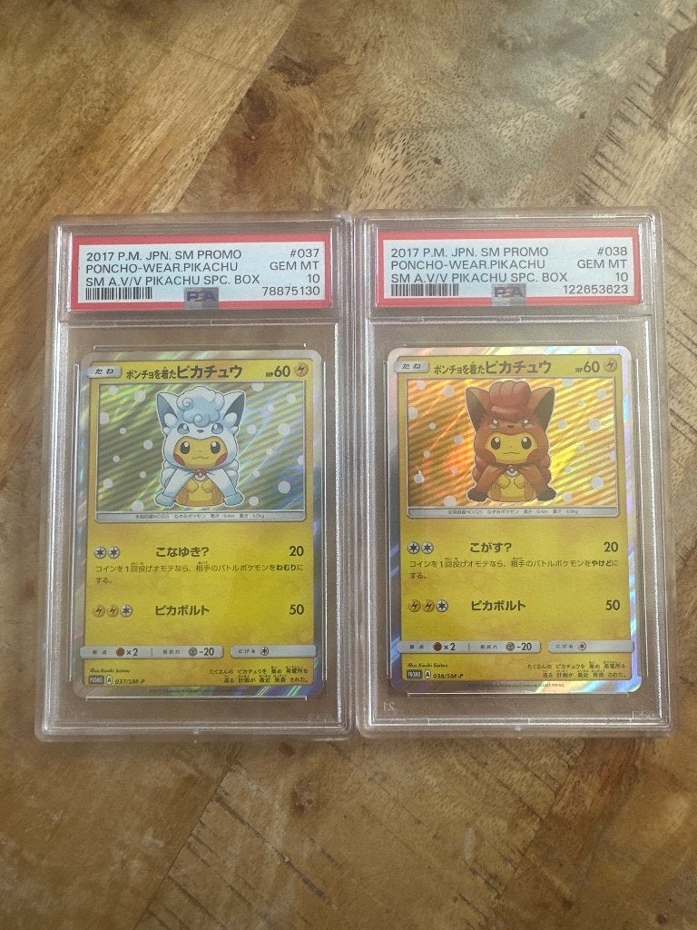 Pikachu Vulpix Poncho PSA10, Ophalen of Verzenden, Nieuw