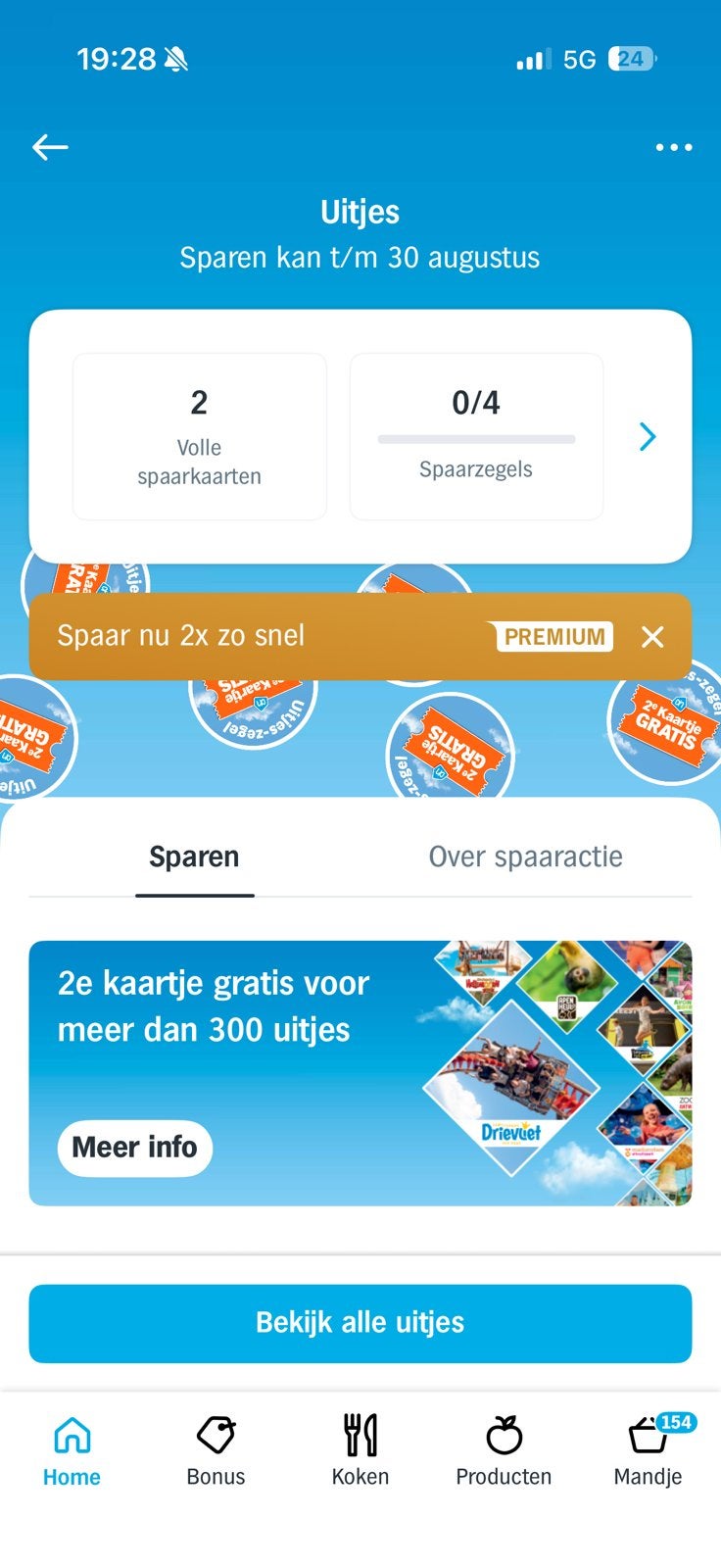 Albert heijn digitaal zegels sparen, Eén persoon, Kortingsbon