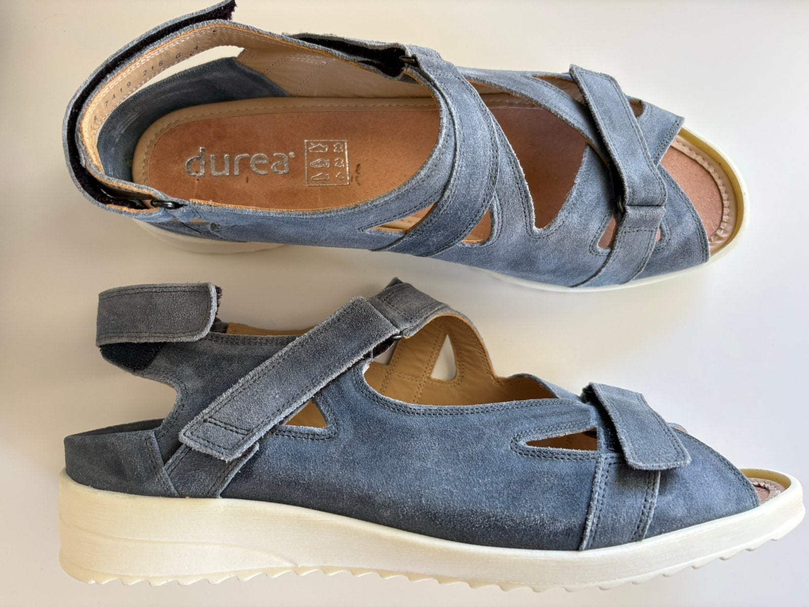 Durea sandalen maat 9 G (43), Nieuw, Sandalen of Muiltjes, Verzenden, Blauw