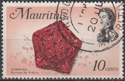 3518. Mauritius 335 gest. Zeester, Postzegels en Munten, Postzegels | Afrika, Verzenden, Overige landen, Gestempeld