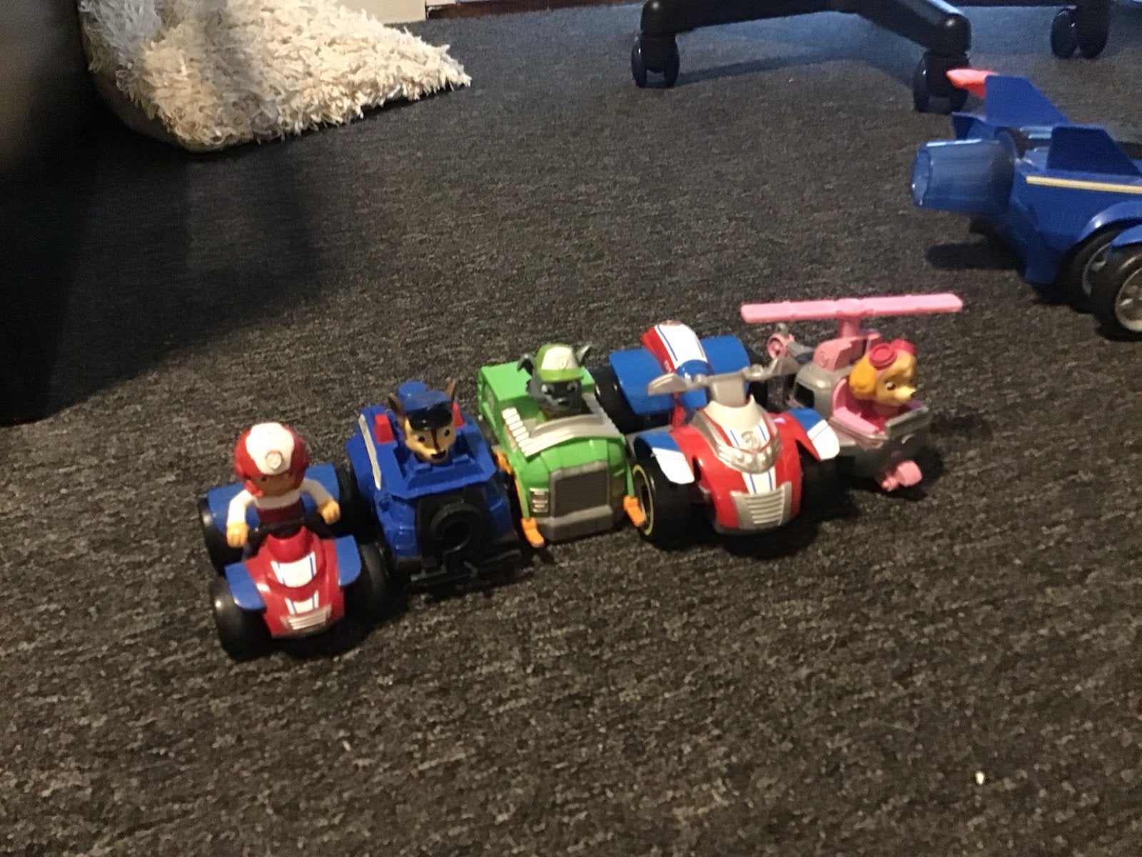 Paw Patrol Speelgoed Voertuigen Set - Auto's en Helikopter, Ophalen of Verzenden, Gebruikt