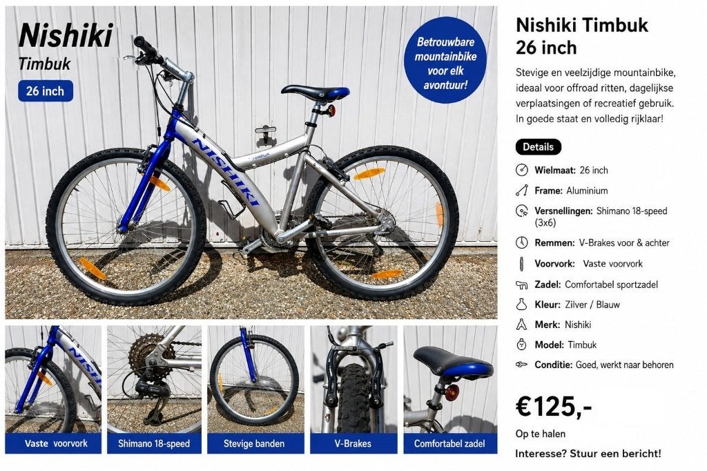 2X Mountainbikes te koop, Fietsen en Brommers, Zo goed als nieuw, Ophalen, Overige merken, Velgrem